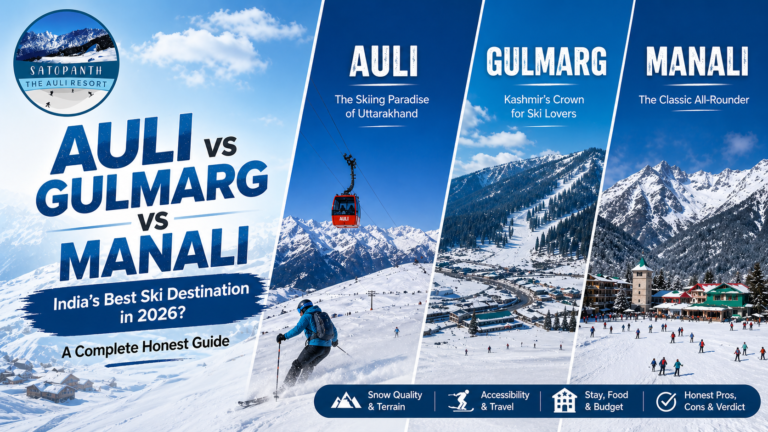 Auli vs Gulmarg vs Manali