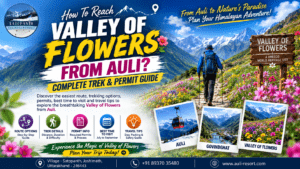 How To Reach Valley Of Flowers From Auli