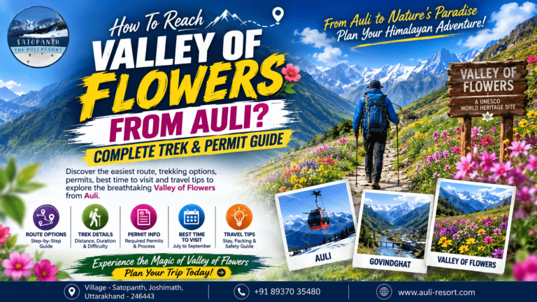 How To Reach Valley Of Flowers From Auli