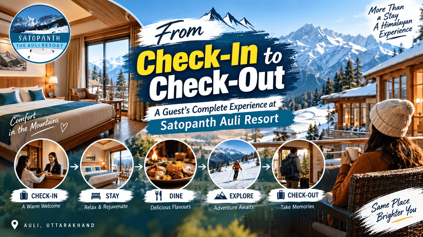 From Check-In to Check-Out: A Guest’s Complete Experience at Satopanth Auli Resort
